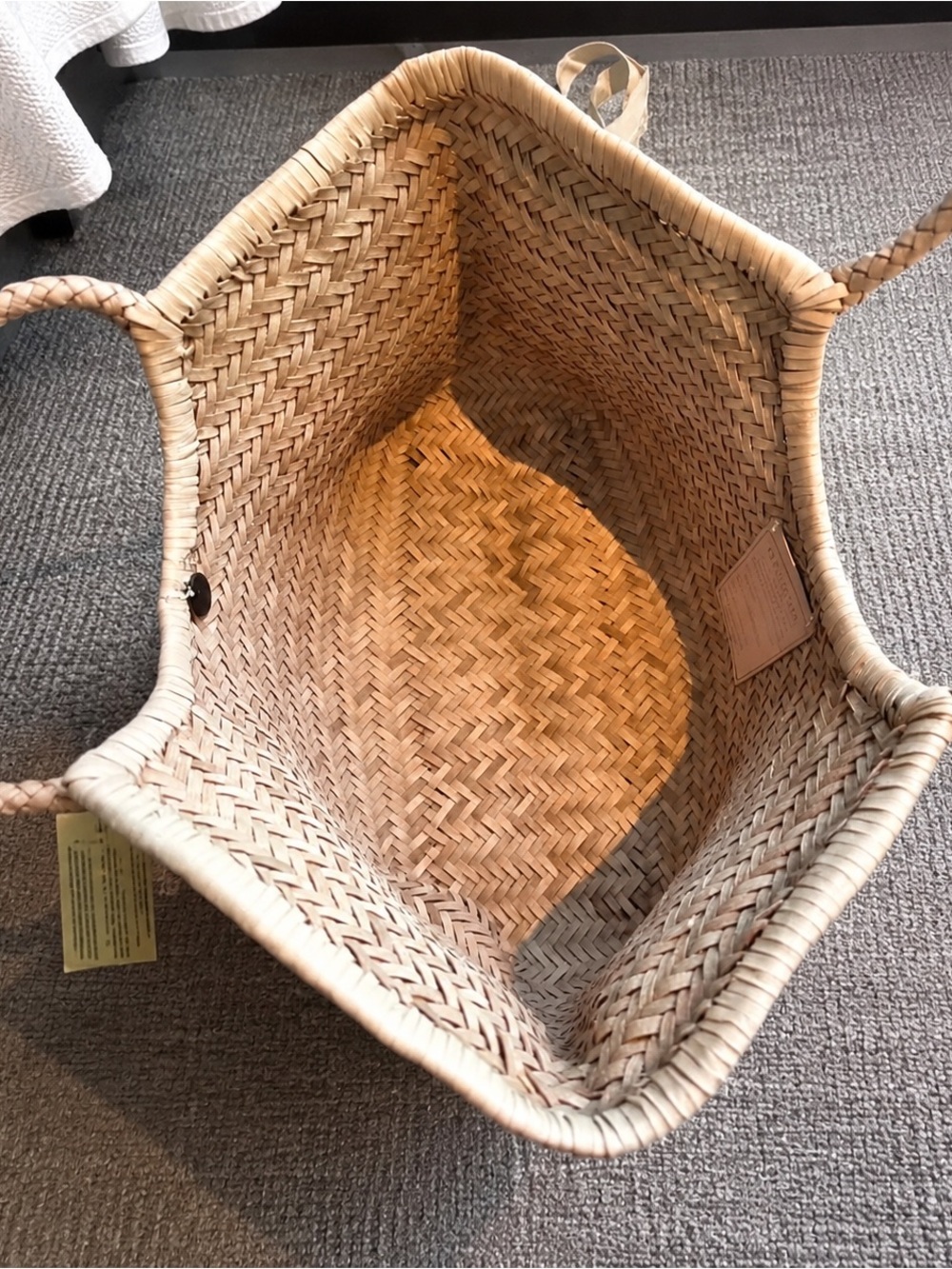 Dragon Diffusion Natural Woven Straw Tote - Picture 4 of 5